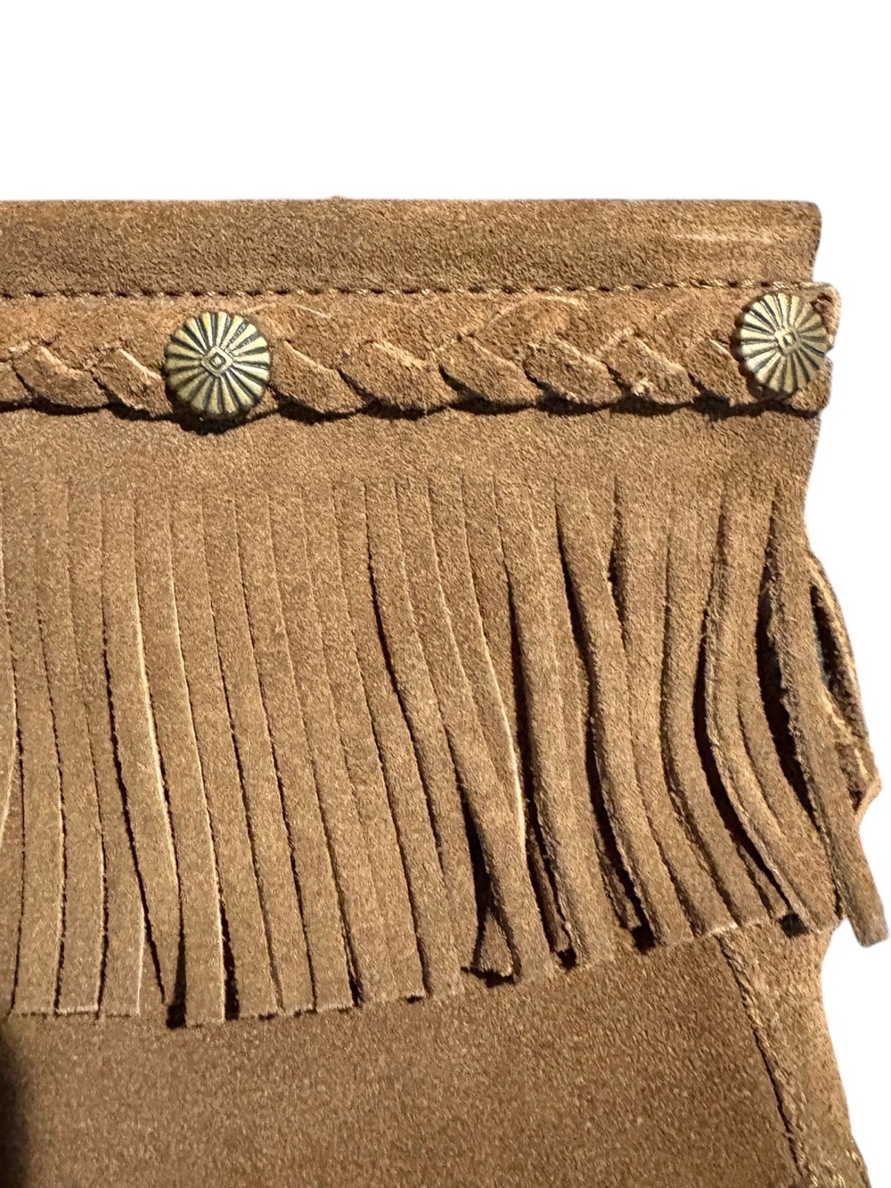 Minnetonka Fringed Suede Ankle Boots 9 - Picture 7 of 11